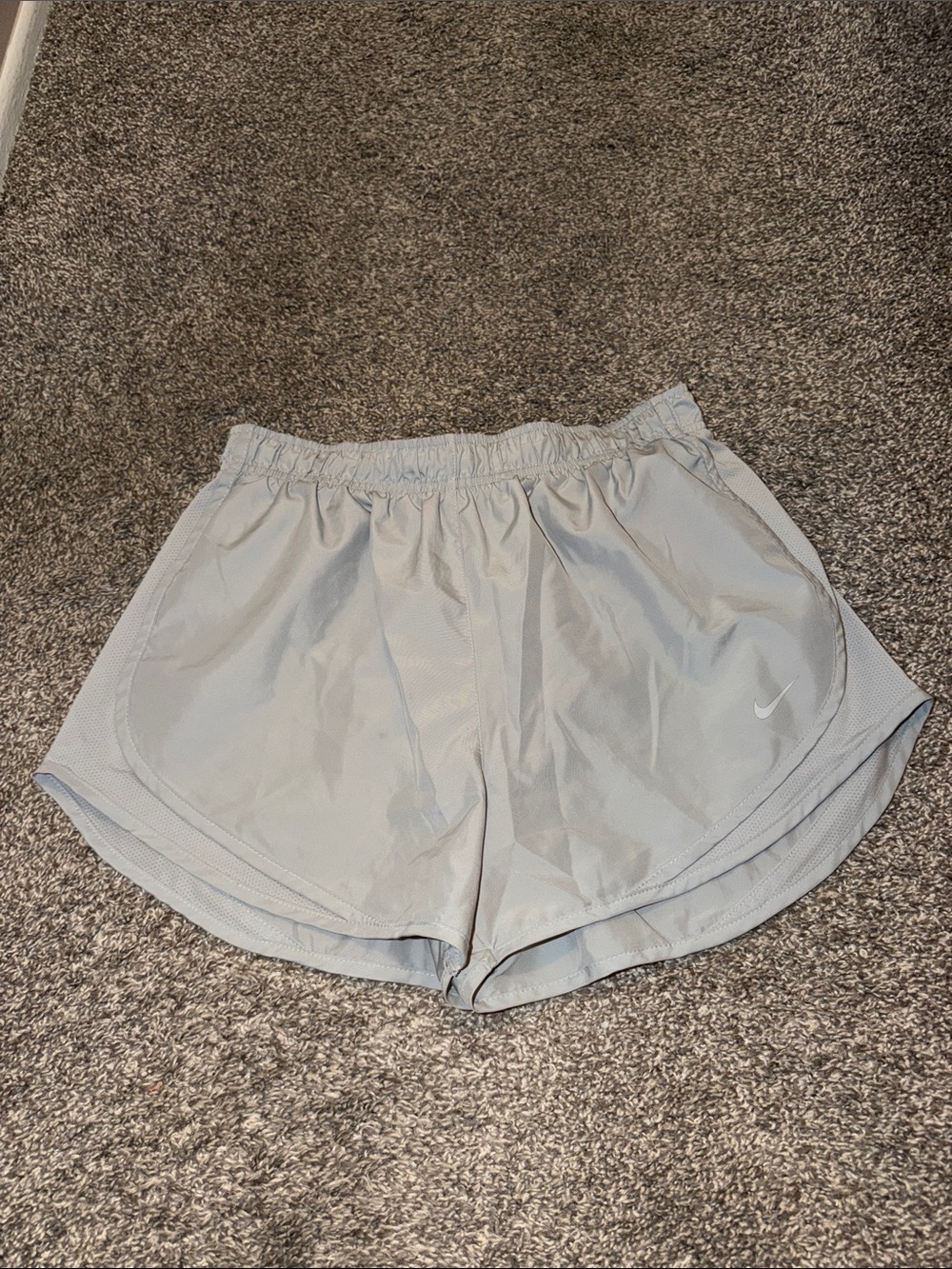 Nike Women's Light Gray Athletic Running Shorts
